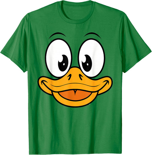 Duck Shirt Adult Kids Men Women Duck Face Costume T-Shirt - T-Shirt | Irish Green
