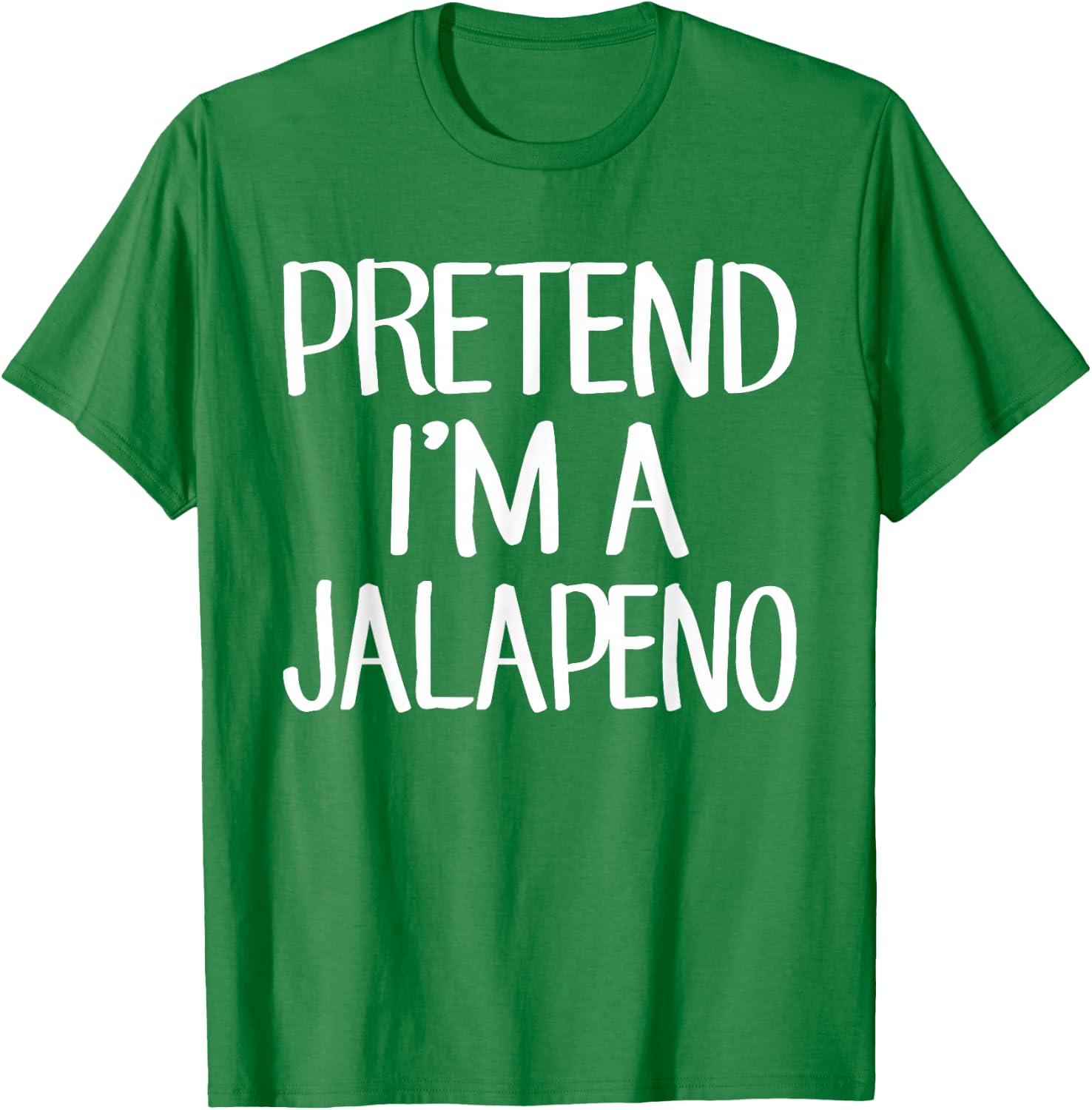 Pretend I'm A Jalapeno Costume Family Lazy Easy Halloween T-Shirt - T-Shirt | Irish Green