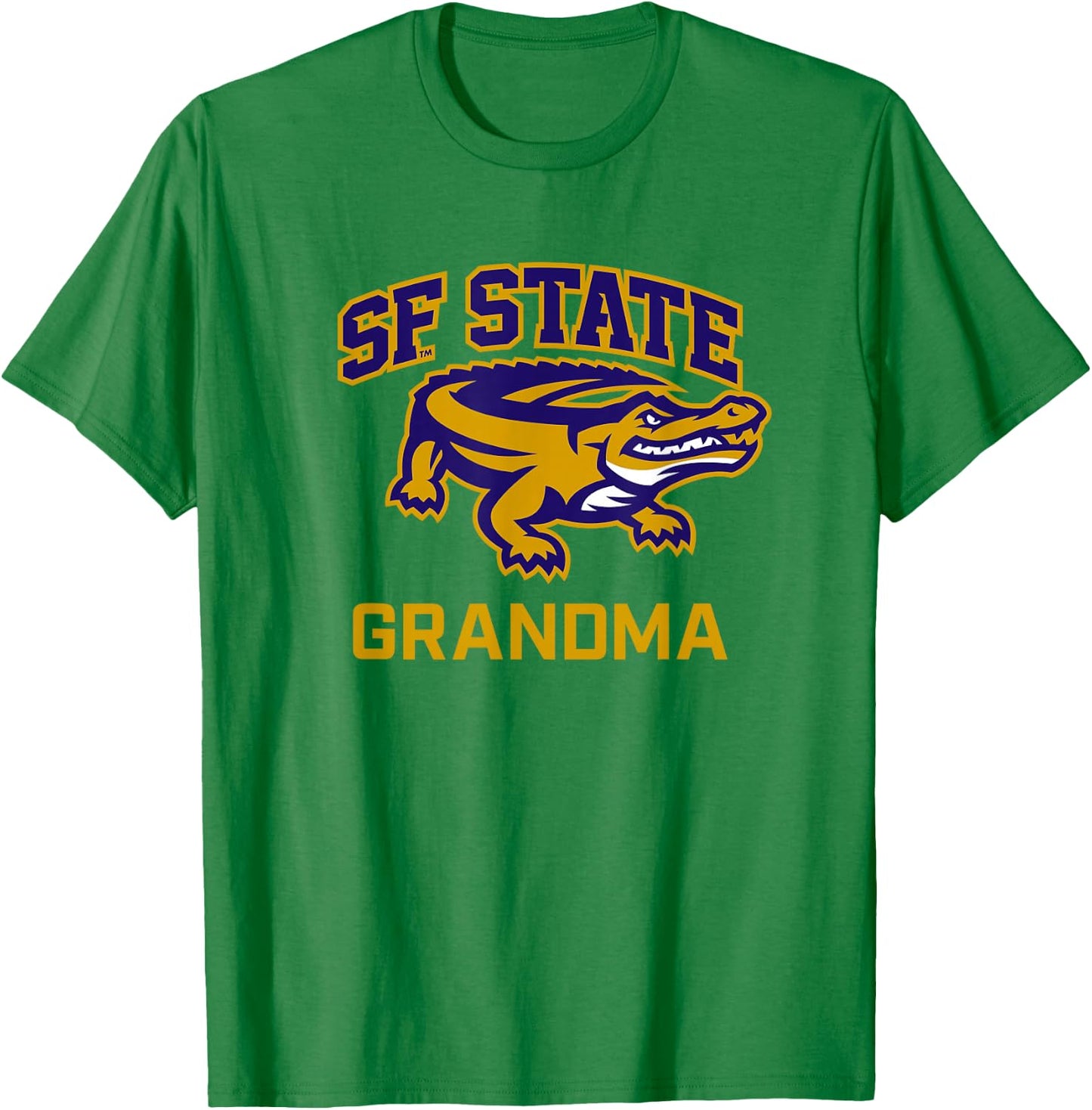 San Francisco State SFSU Gators Arched Grandma T-Shirt - T-Shirt | Irish Green