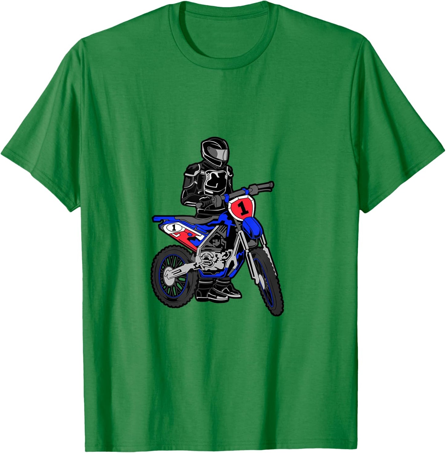 Motorcycle Motocross Drole Moto Humour Motard GP Moto France T-Shirt - T-Shirt | Irish Green