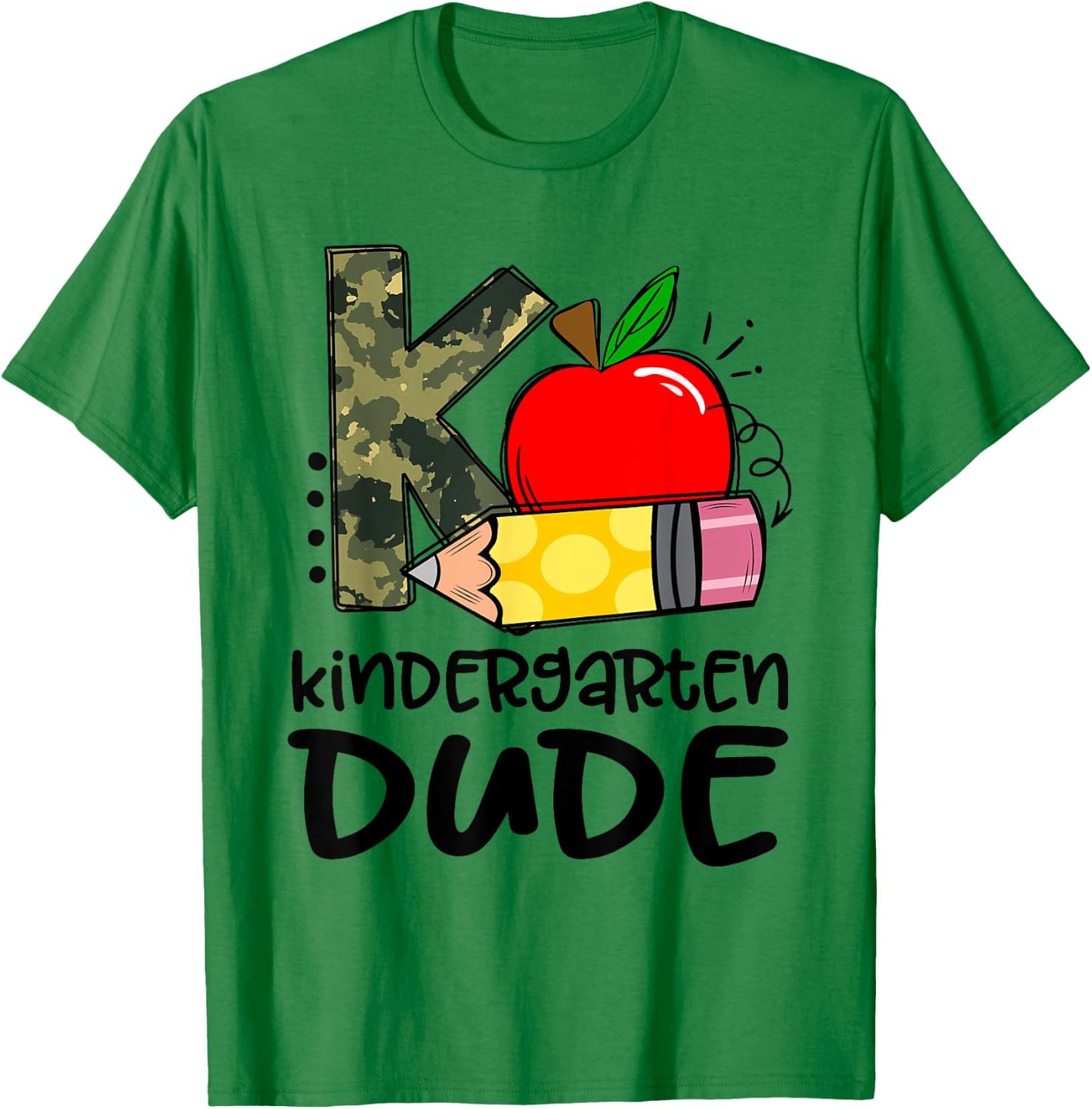 Kindergarten Dude Student Kindergarten Squad Back to School T-Shirt - T-Shirt | Irish Green