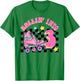 Rolling Into 3 Years Old Skater Groovy Birthday Girls Kids T-Shirt - T-Shirt | Irish Green