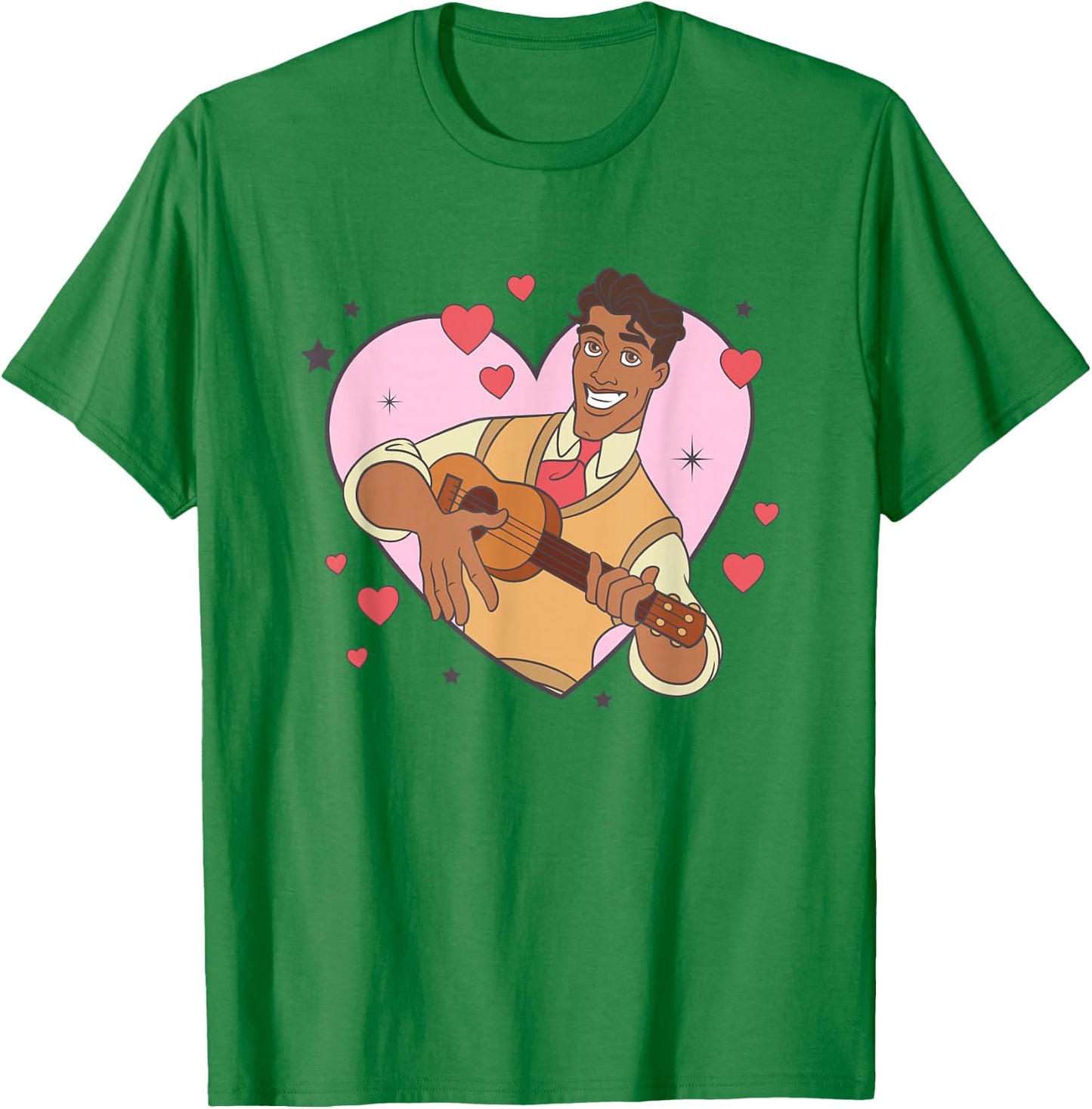 Disney The Princess And The Frog Valentine's Day Naveen Logo T-Shirt - T-Shirt | Irish Green