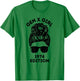 Gen X Girl 1974 Edition Messy Bun Birthday Generation X T-Shirt - T-Shirt | Irish Green