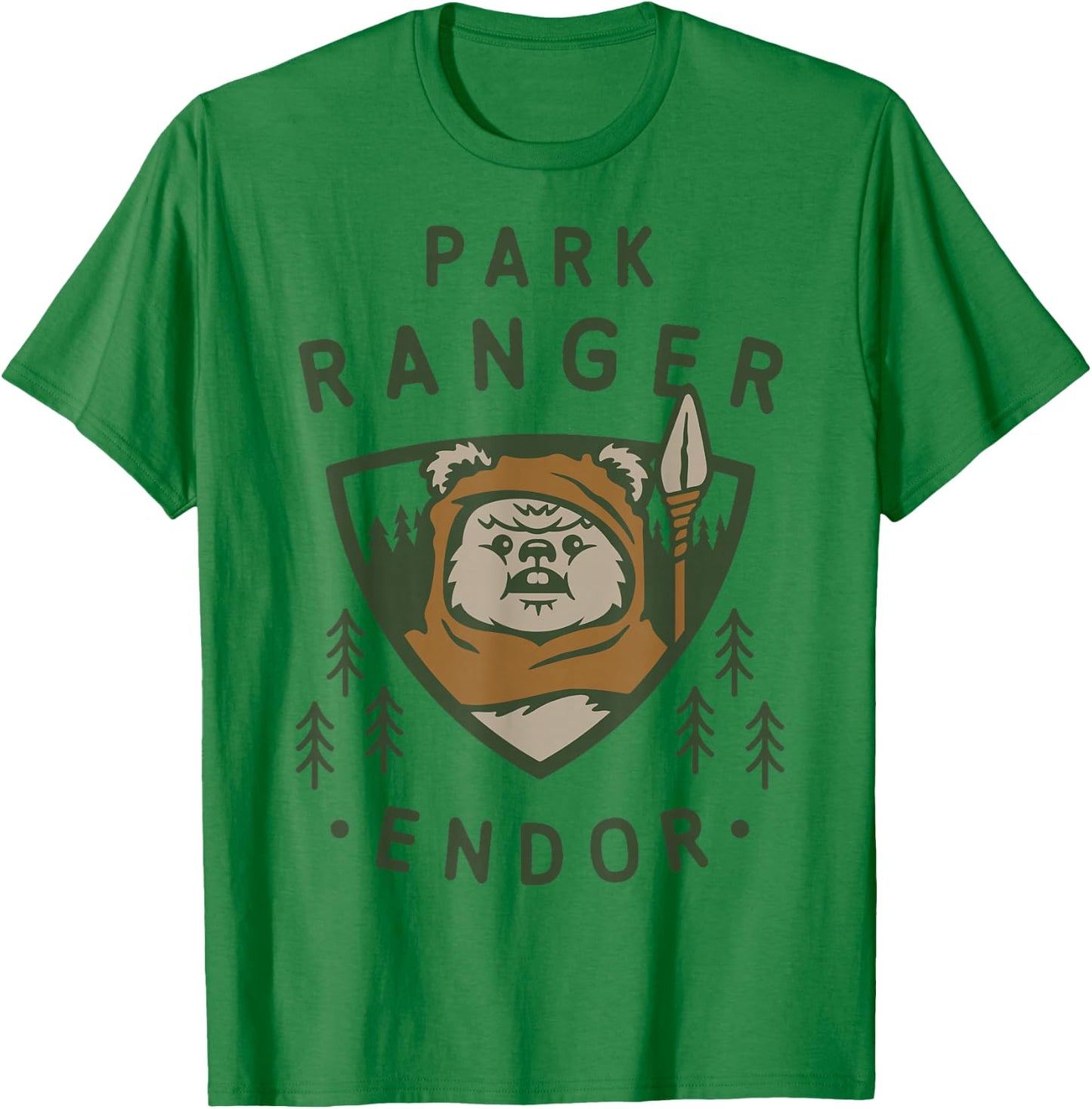 Star Wars Ewok Park Ranger Endor T-Shirt - T-Shirt | Irish Green