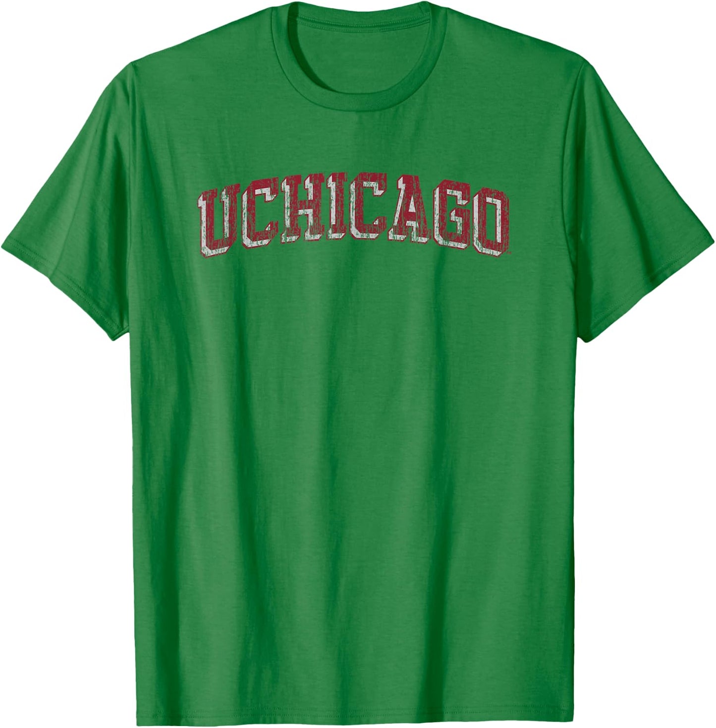 Chicago Maroons Retro Arch White Officially Licensed T-Shirt - T-Shirt | Irish Green
