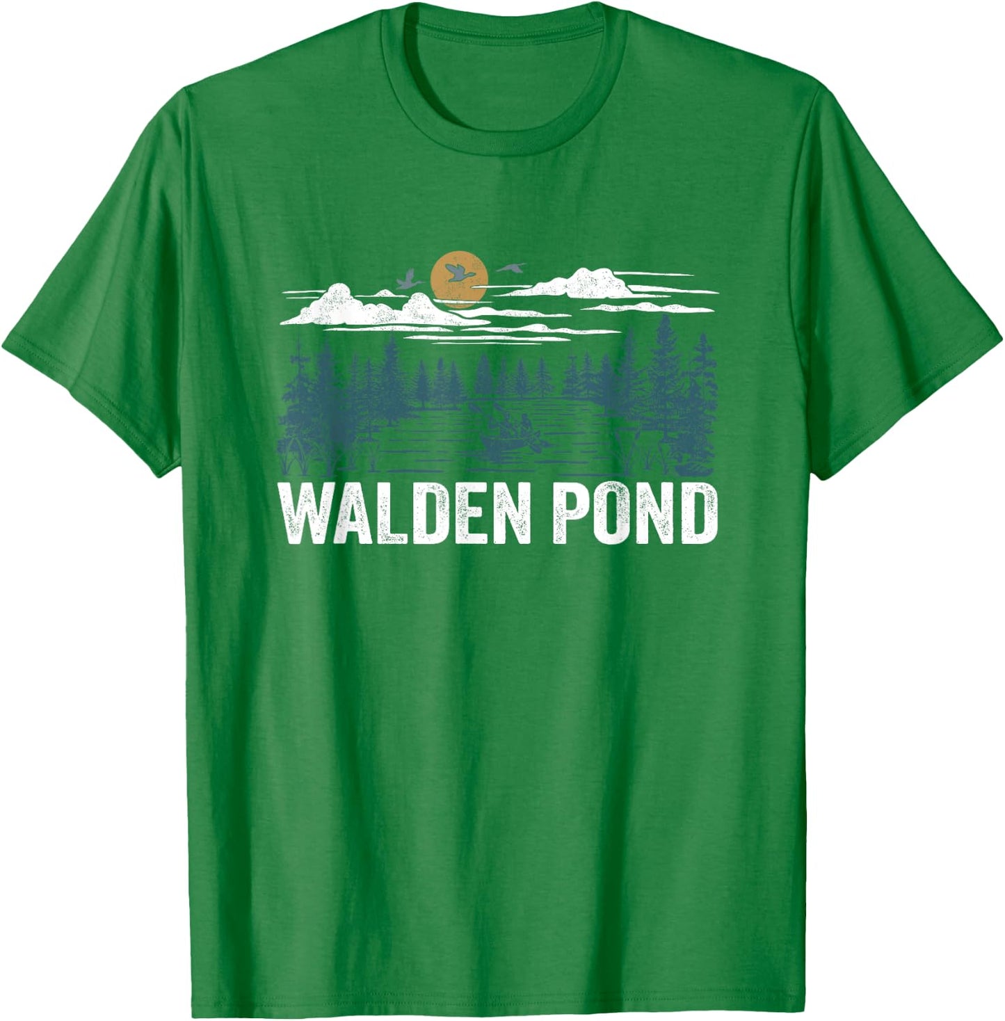 Walden Pond Massachusetts T-Shirt - T-Shirt | Irish Green