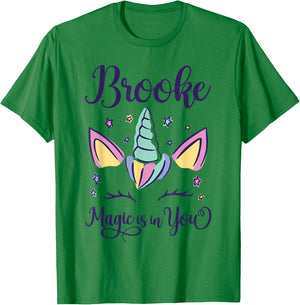 First Name Brooke Personalized I Love Brooke T-Shirt - T-Shirt | Irish Green