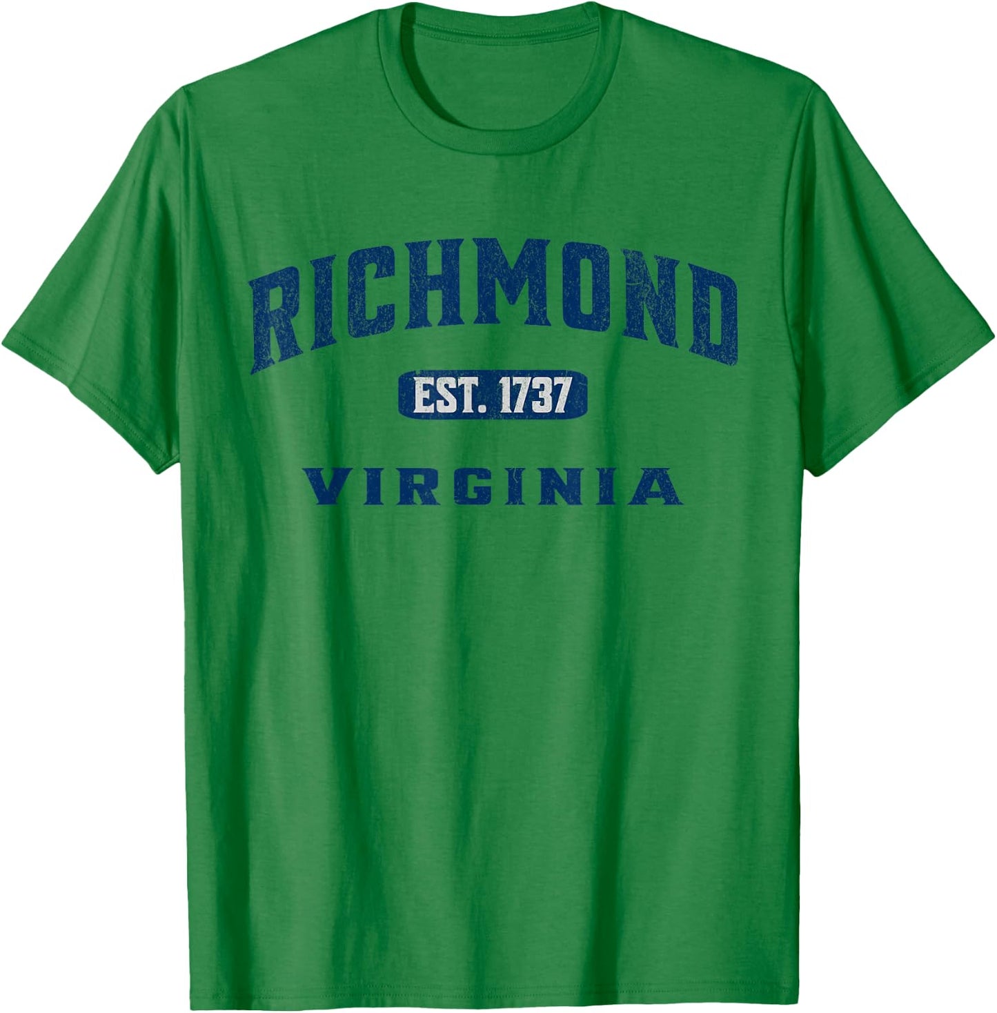 Vintage Athletic VA Souvenir Visit Richmond Virginia T-Shirt - T-Shirt | Irish Green