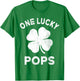 One Lucky Pops St Patricks Day Green Shamrock Leaf T-Shirt - T-Shirt | Irish Green