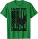 Funny Chickens Tiny Dinosaurs Vintage Chicken Owners Farmer T-Shirt - T-Shirt | Irish Green