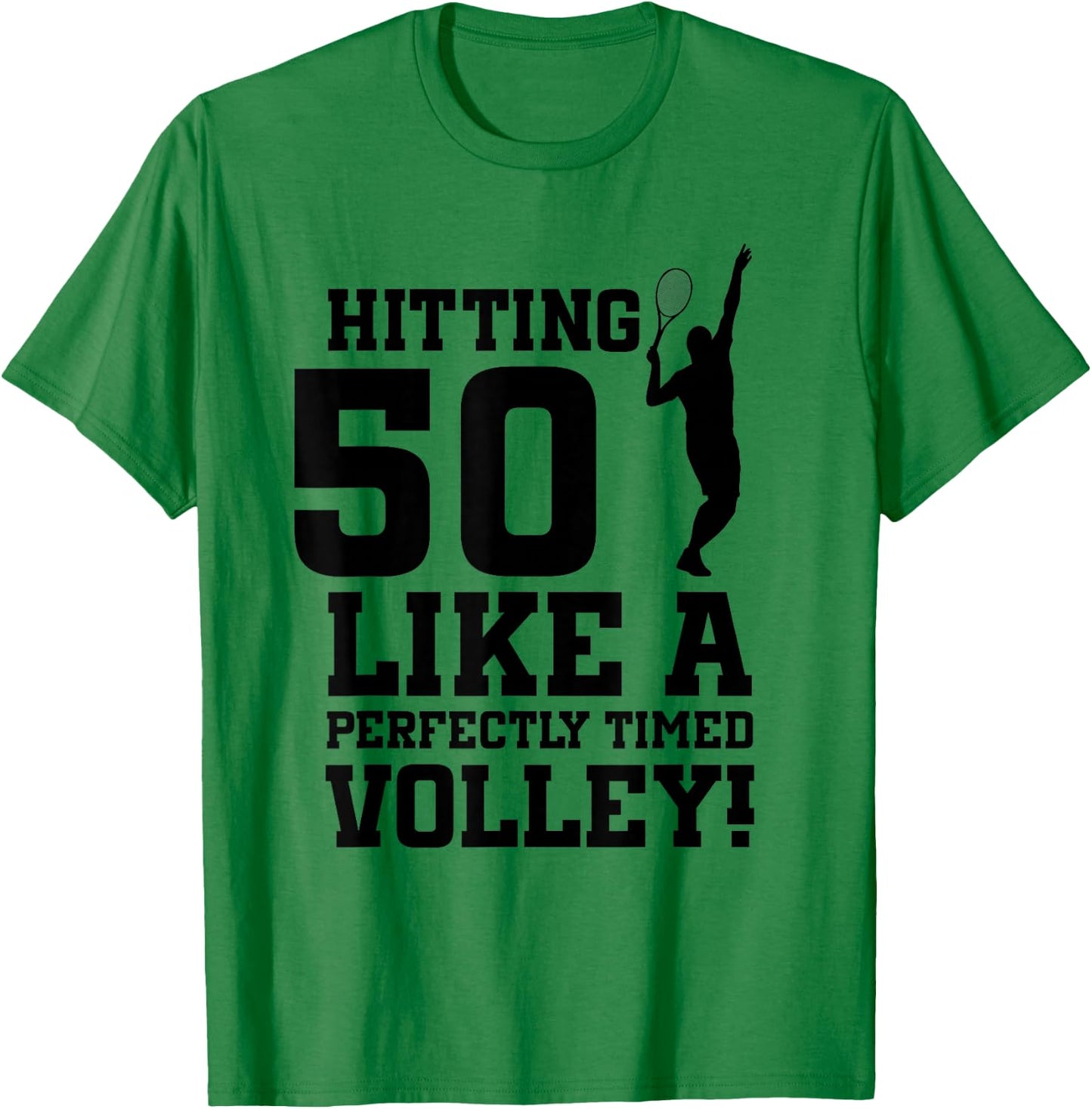 50th Birthday Tennis 50 Years Old Tennis Player Birthday T-Shirt - T-Shirt | Irish Green