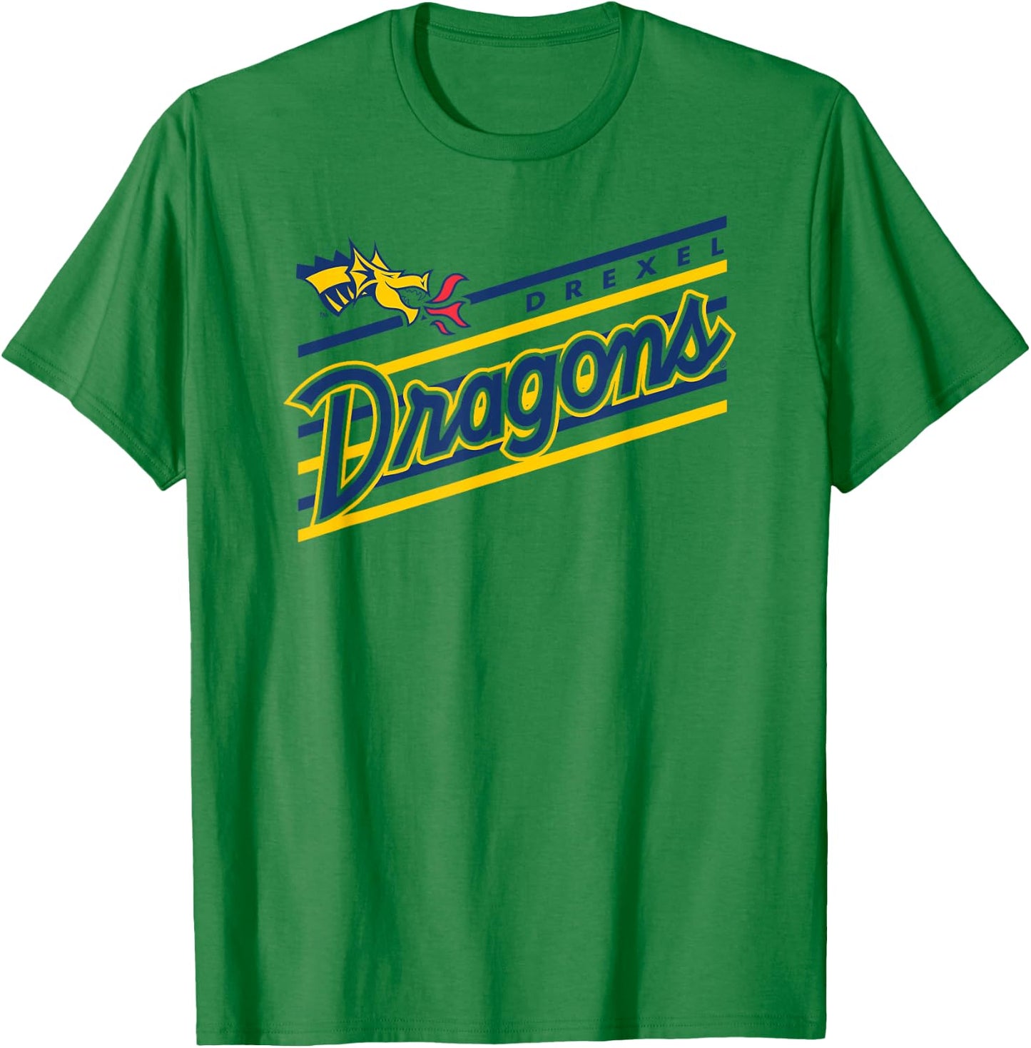 Drexel Dragons Retro Performer White Officially Licensed T-Shirt - T-Shirt | Irish Green
