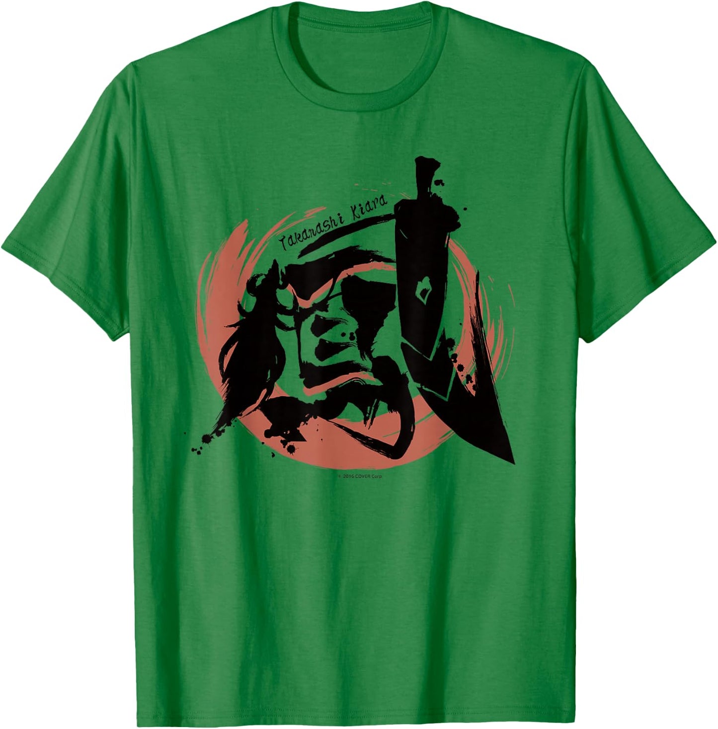 【Takanashi Kiara】hololive KANJI - 鳳 T-Shirt - T-Shirt | Irish Green