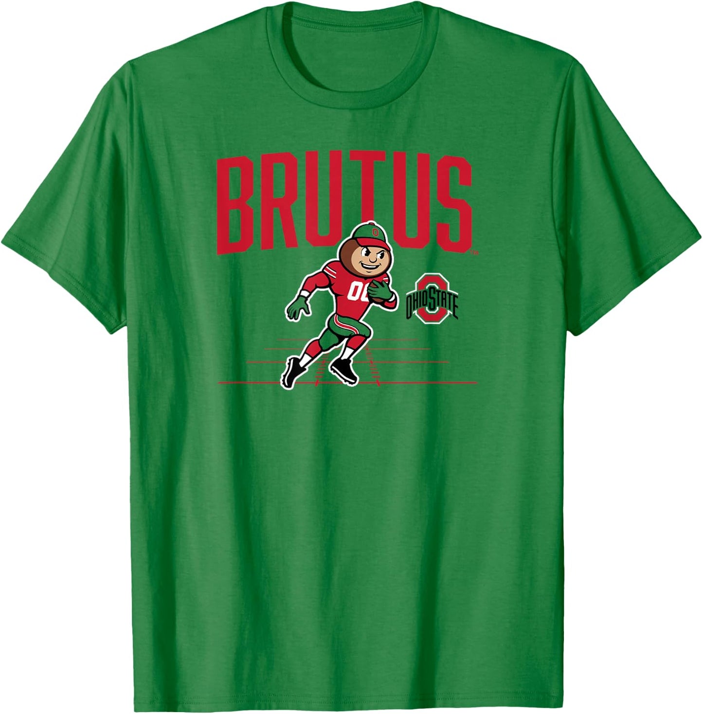 Ohio State Football: Brutus Mascot T-Shirt - T-Shirt | Irish Green