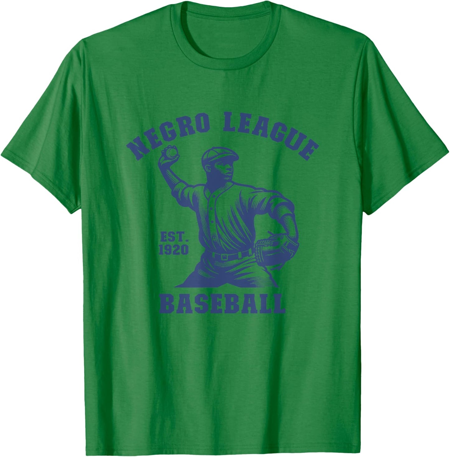 Vintage Negro League Baseball Black History Month T-Shirt - T-Shirt | Irish Green