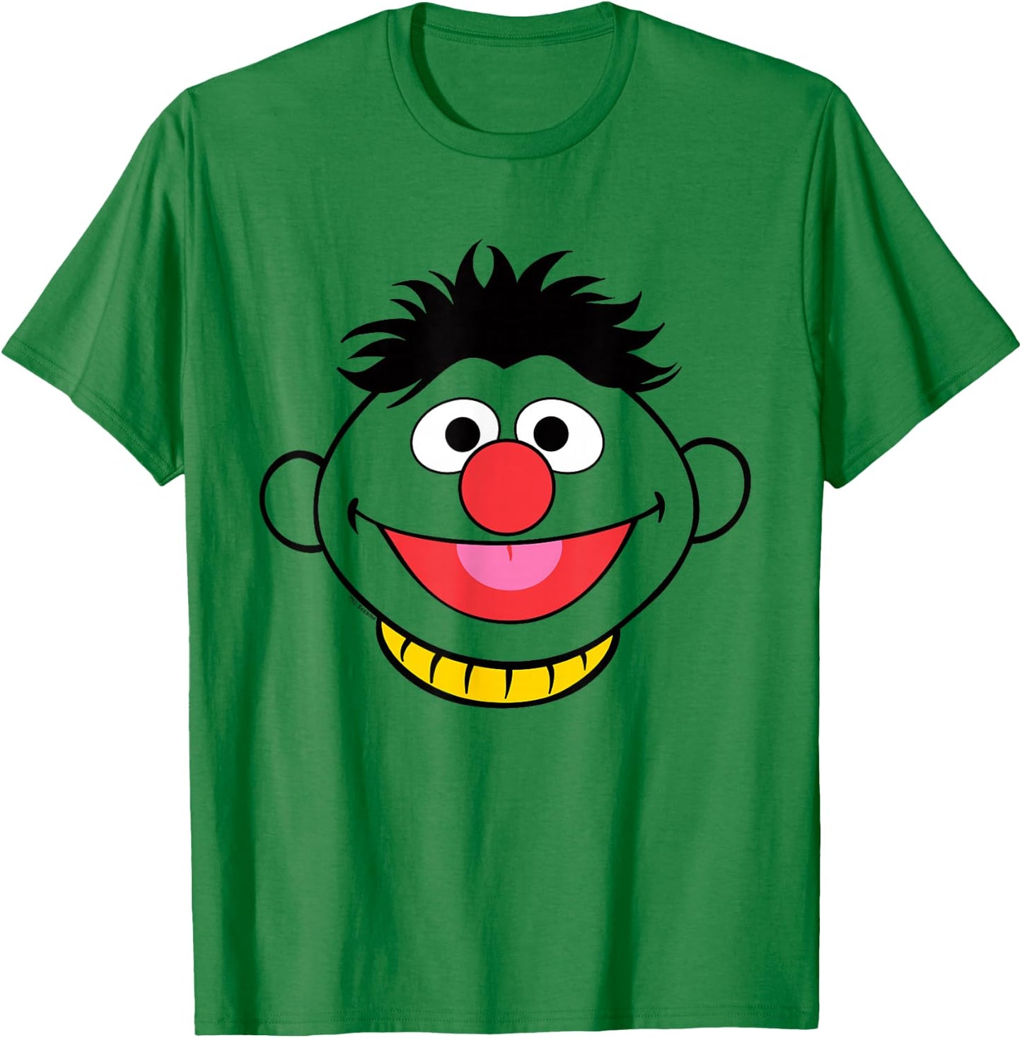 Sesame Street Ernie Full Face Halloween Costume T-Shirt - T-Shirt | Irish Green