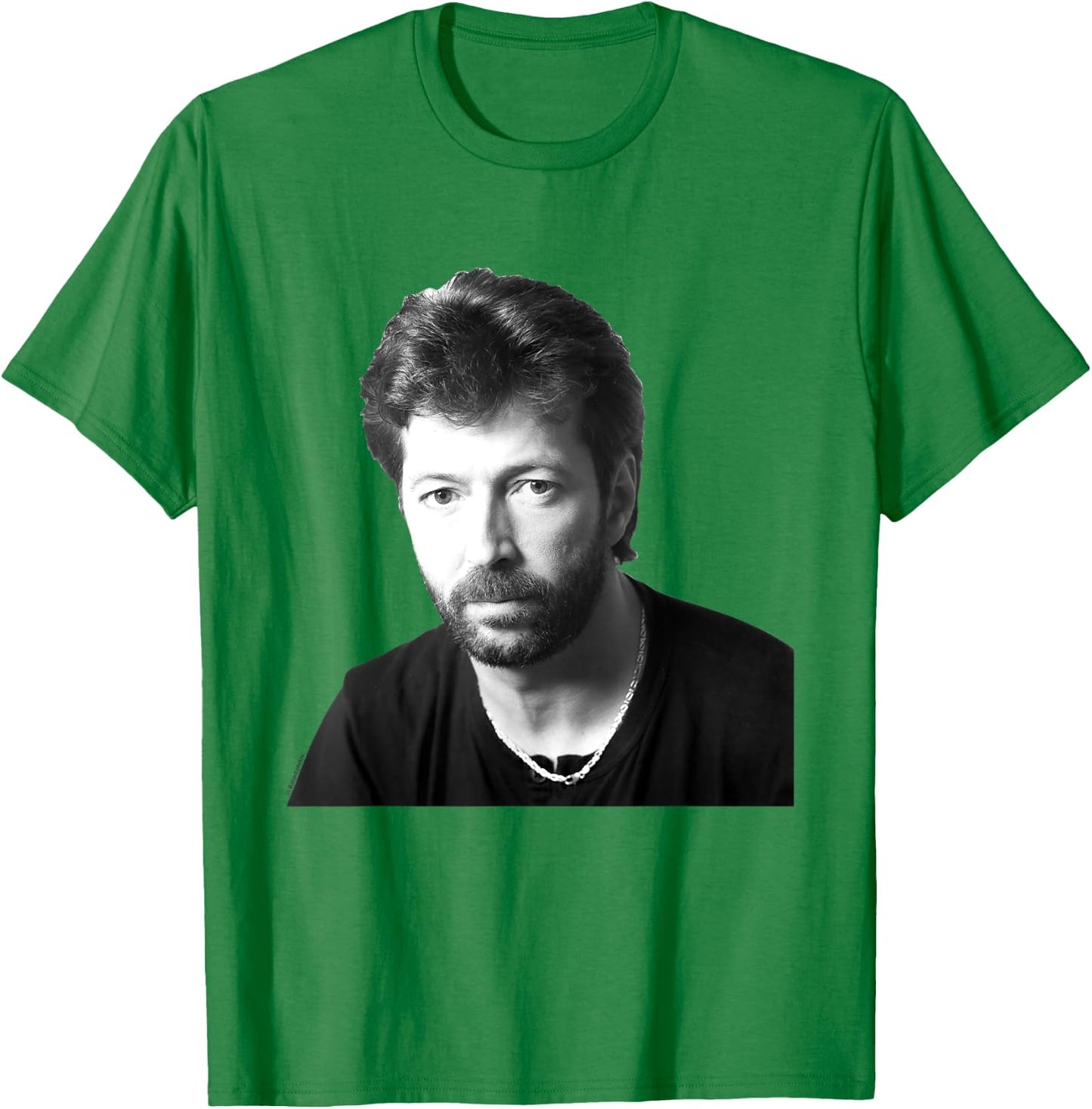 Eric Clapton Portrait 1985 By Allan Ballard T-Shirt - T-Shirt | Irish Green