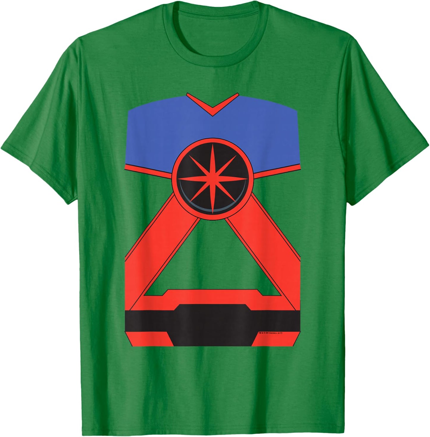 Justice League Martian Manhunter Uniform Halloween Costume T-Shirt - T-Shirt | Irish Green