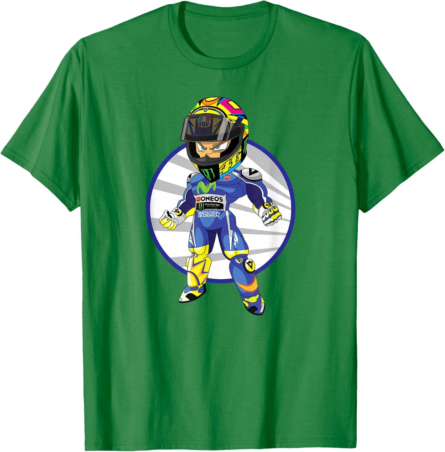 Corsa Designs Forza Vale Moto GP Motorcycle Racing T-Shirt - T-Shirt | Irish Green