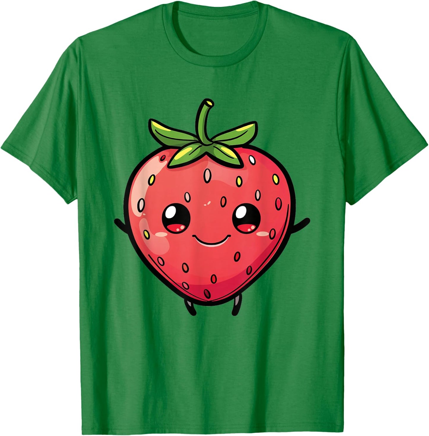 Cute Strawberry - Funny Strawberry Fruit T-Shirt - T-Shirt | Irish Green