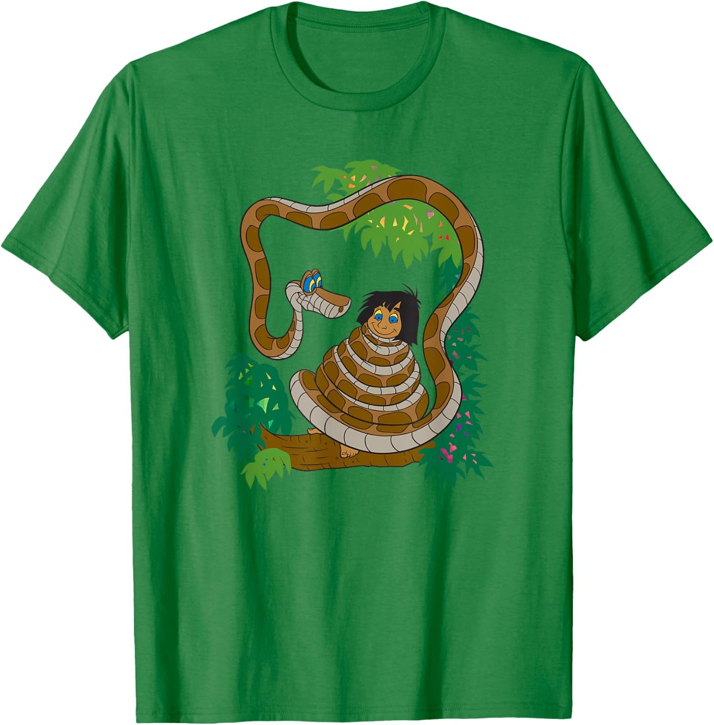 Disney The Jungle Book Mowgli & Kaa Hypnotize Poster T-Shirt - T-Shirt | Irish Green