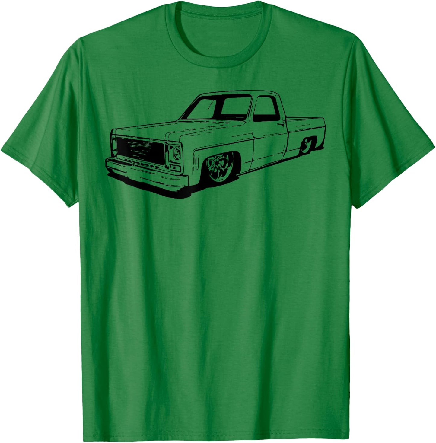 Vintage 73-87 Mini C10 Truck Slammed Graphic Dad Gag Father T-Shirt - T-Shirt | Irish Green