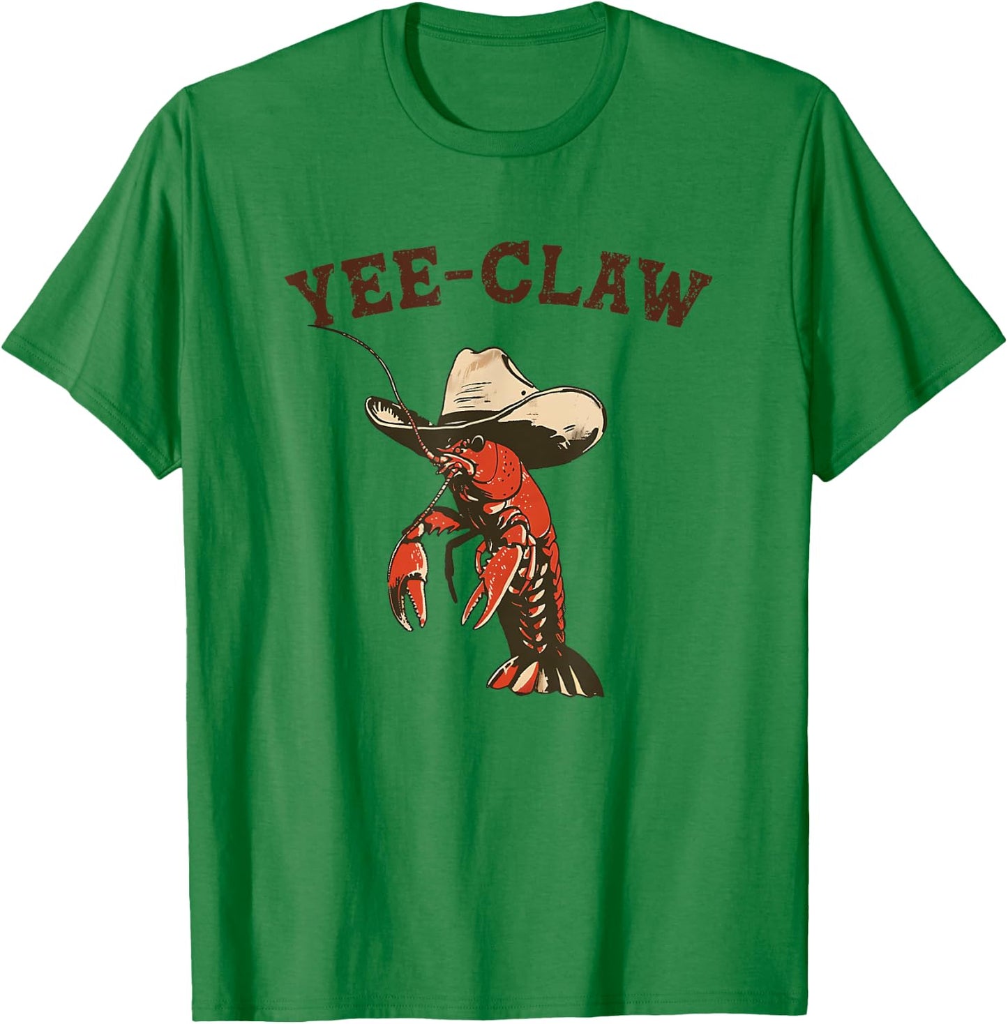 Yee Claw! Funny Crawfish Cajun Seafood Festival T-Shirt - T-Shirt | Irish Green
