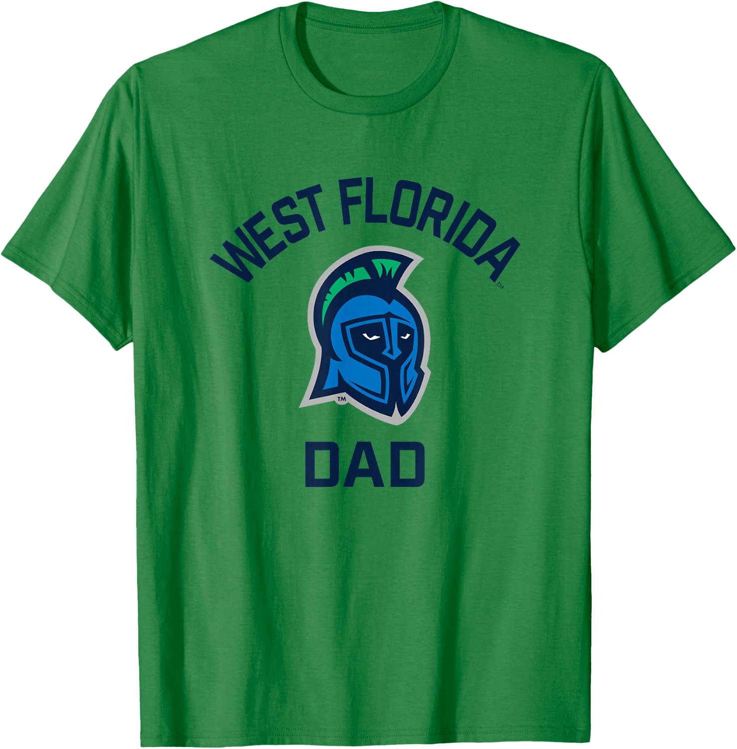 University of West Florida UWF Argonauts Arched Dad T-Shirt - T-Shirt | Irish Green