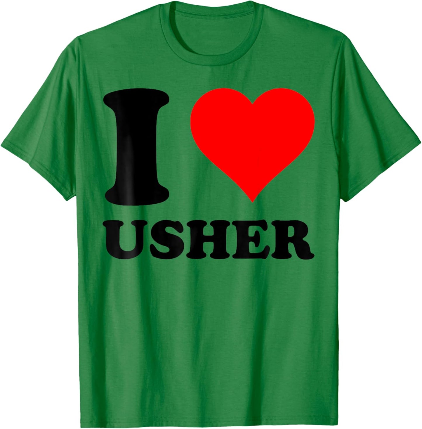 Retro Usher First Name Personalized In My Usher Era T-Shirt - T-Shirt | Irish Green