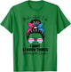 I Aunt and I Know Things Keeper of The Gender Messy Bun Cute Small T-Shirt - T-Shirt | Irish Green