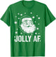 Classic Santa Jolly AF T-Shirt - T-Shirt | Irish Green