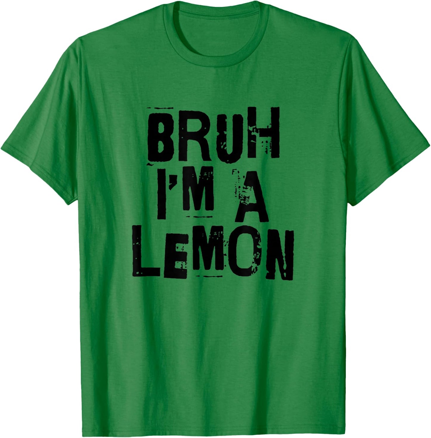 Bruh I'm A Lemon Funny Halloween Costume Men Women Boy Girl T-Shirt - T-Shirt | Irish Green