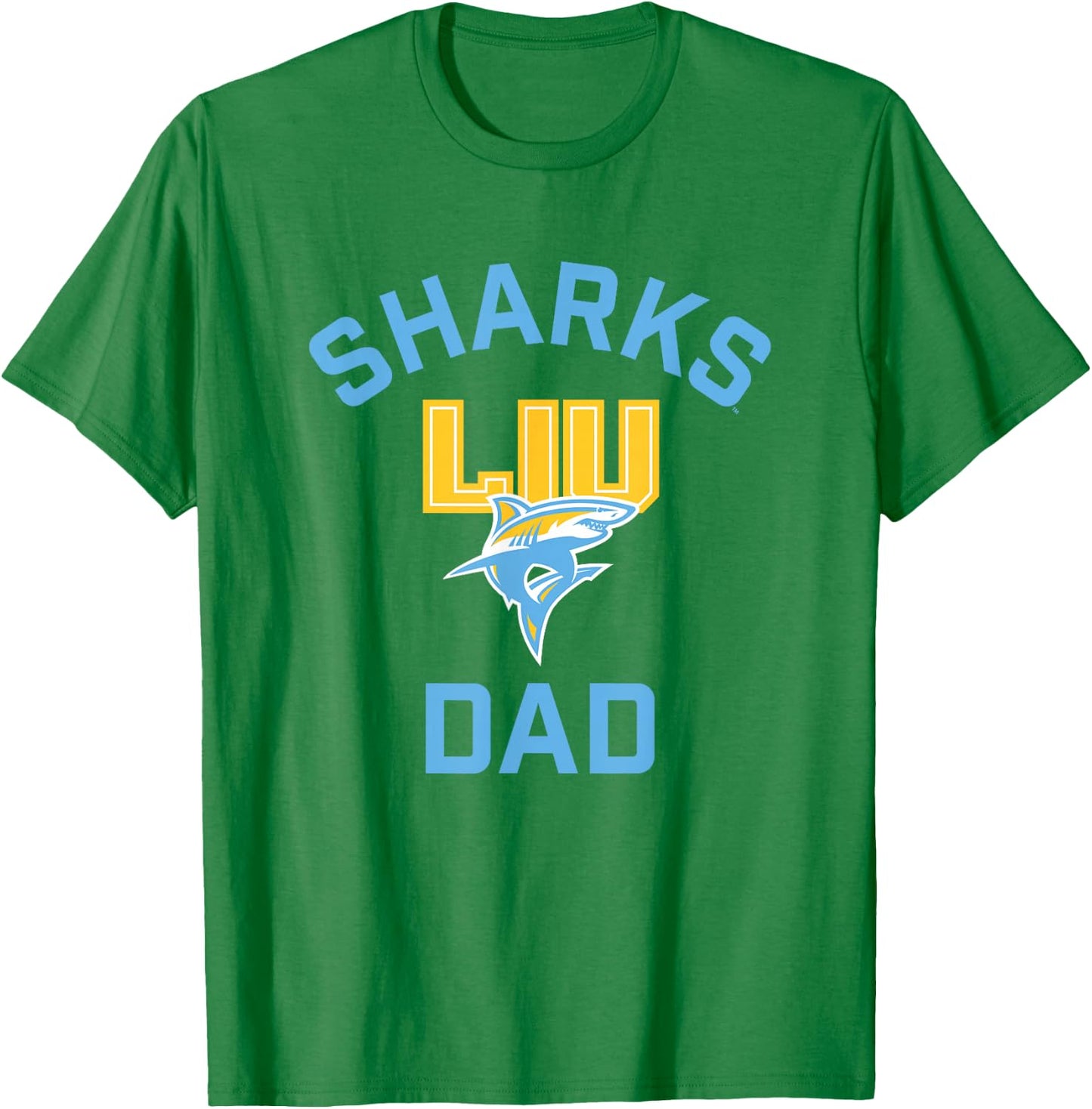 Long Island University LIU Blackbirds Arched Dad T-Shirt - T-Shirt | Irish Green