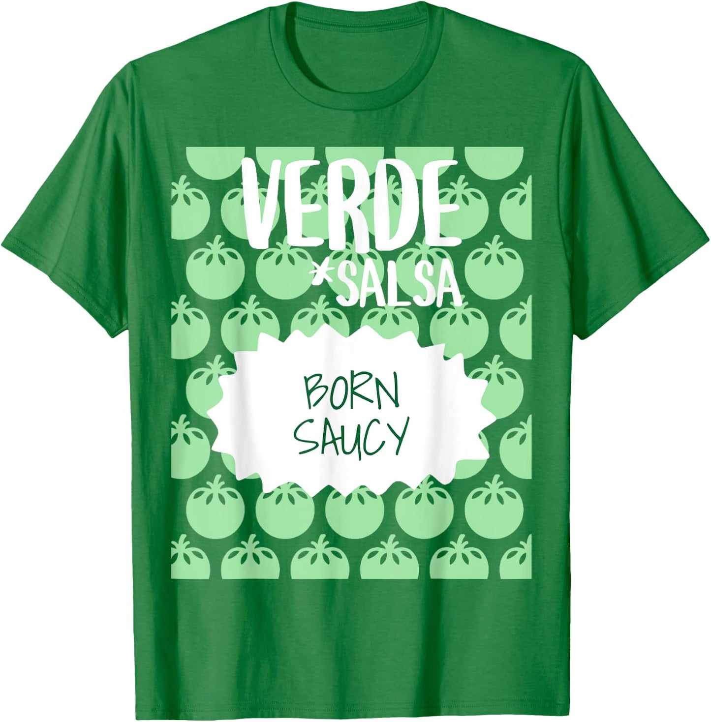 Salsa Verde Hot Sauce Packet Group Halloween Costume Team T-Shirt - T-Shirt | Irish Green