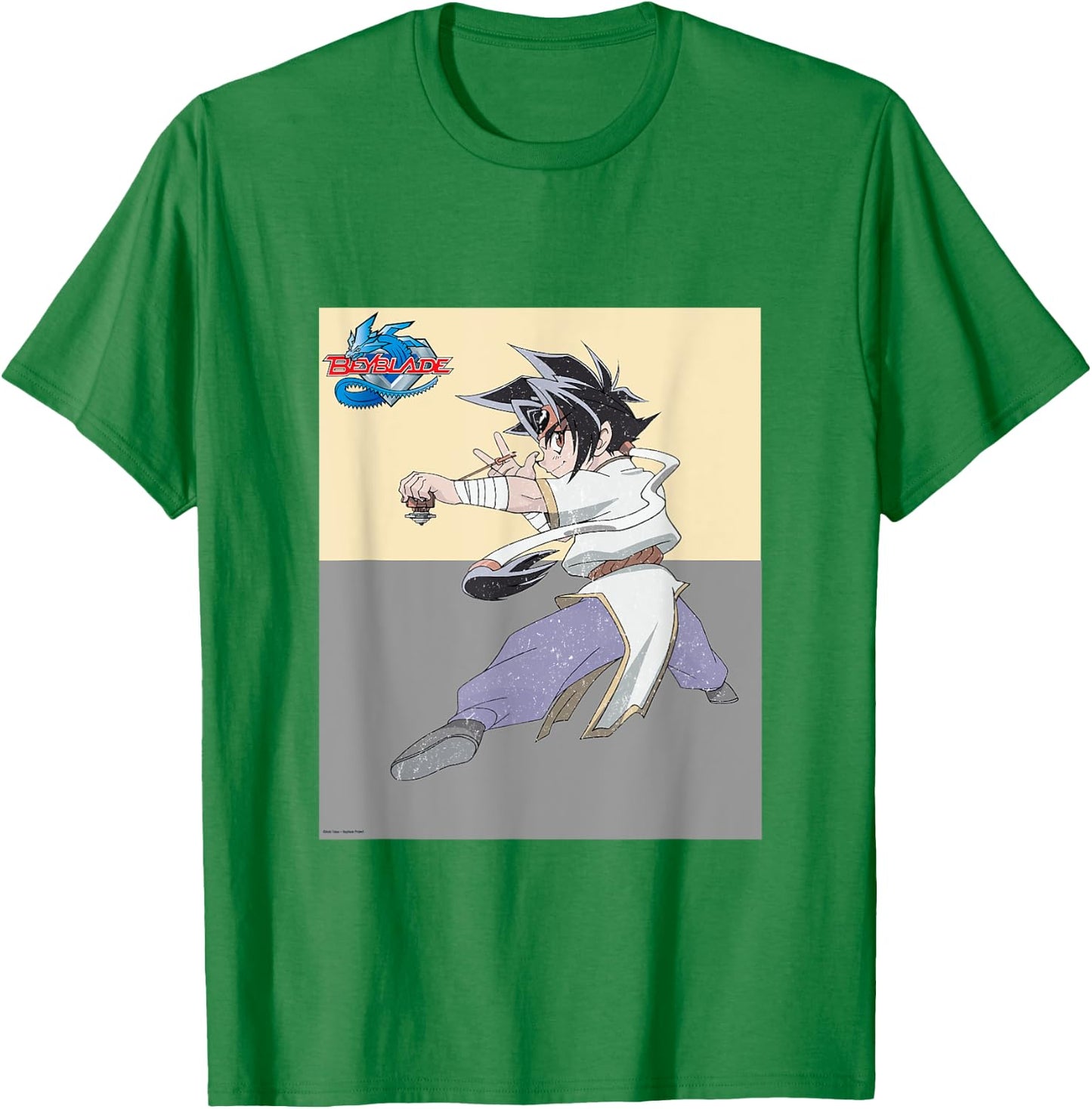 Beyblade Ray Vintage T-Shirt - T-Shirt | Irish Green