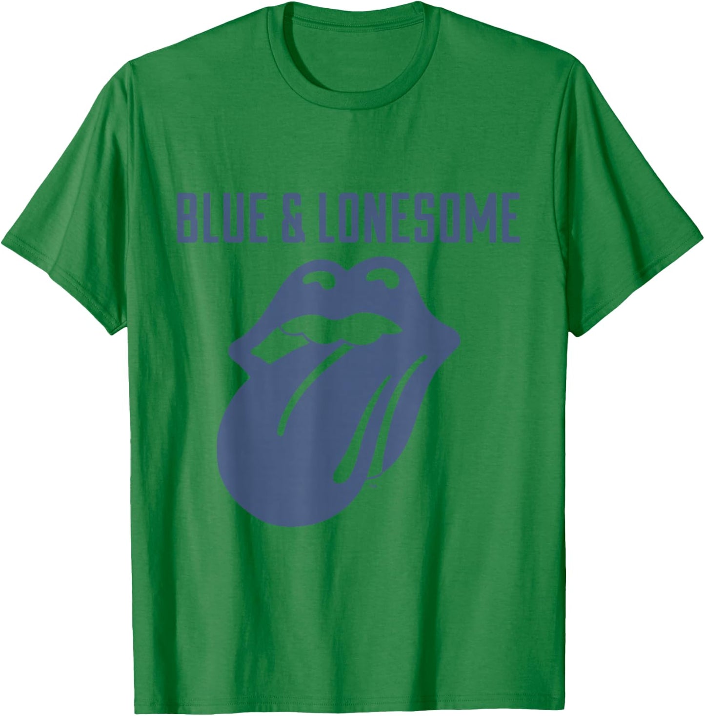Rolling Stones 72 Logo Blue & Lonesome Vintage White T-Shirt - T-Shirt | Irish Green