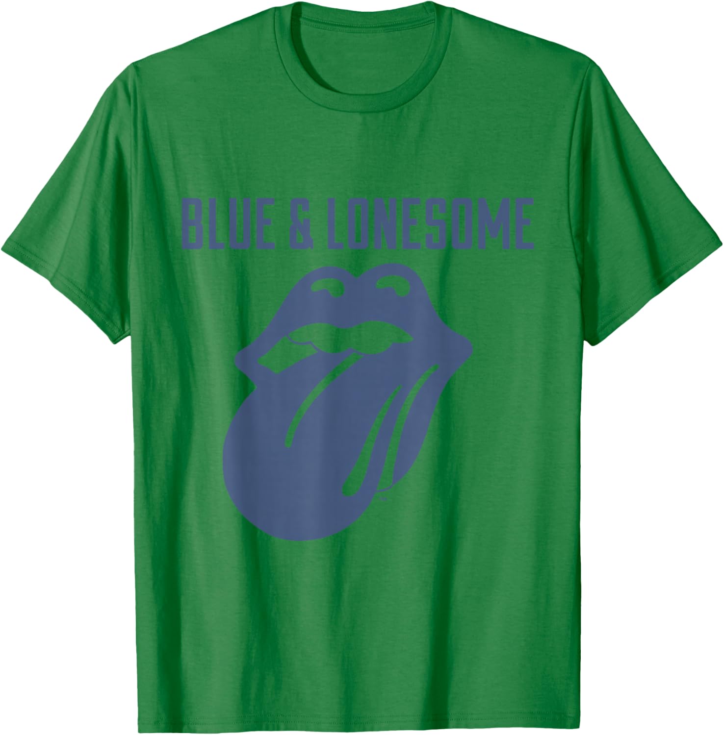Rolling Stones 72 Logo Blue & Lonesome Vintage White T-Shirt - T-Shirt | Irish Green