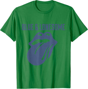 Rolling Stones 72 Logo Blue & Lonesome Vintage White T-Shirt - T-Shirt | Irish Green