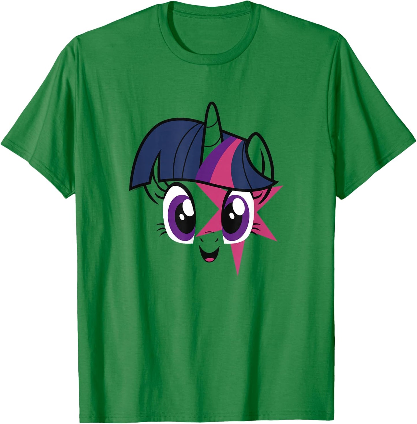 My Little Pony Twilight Sparkle Smiling Face T-Shirt - T-Shirt | Irish Green
