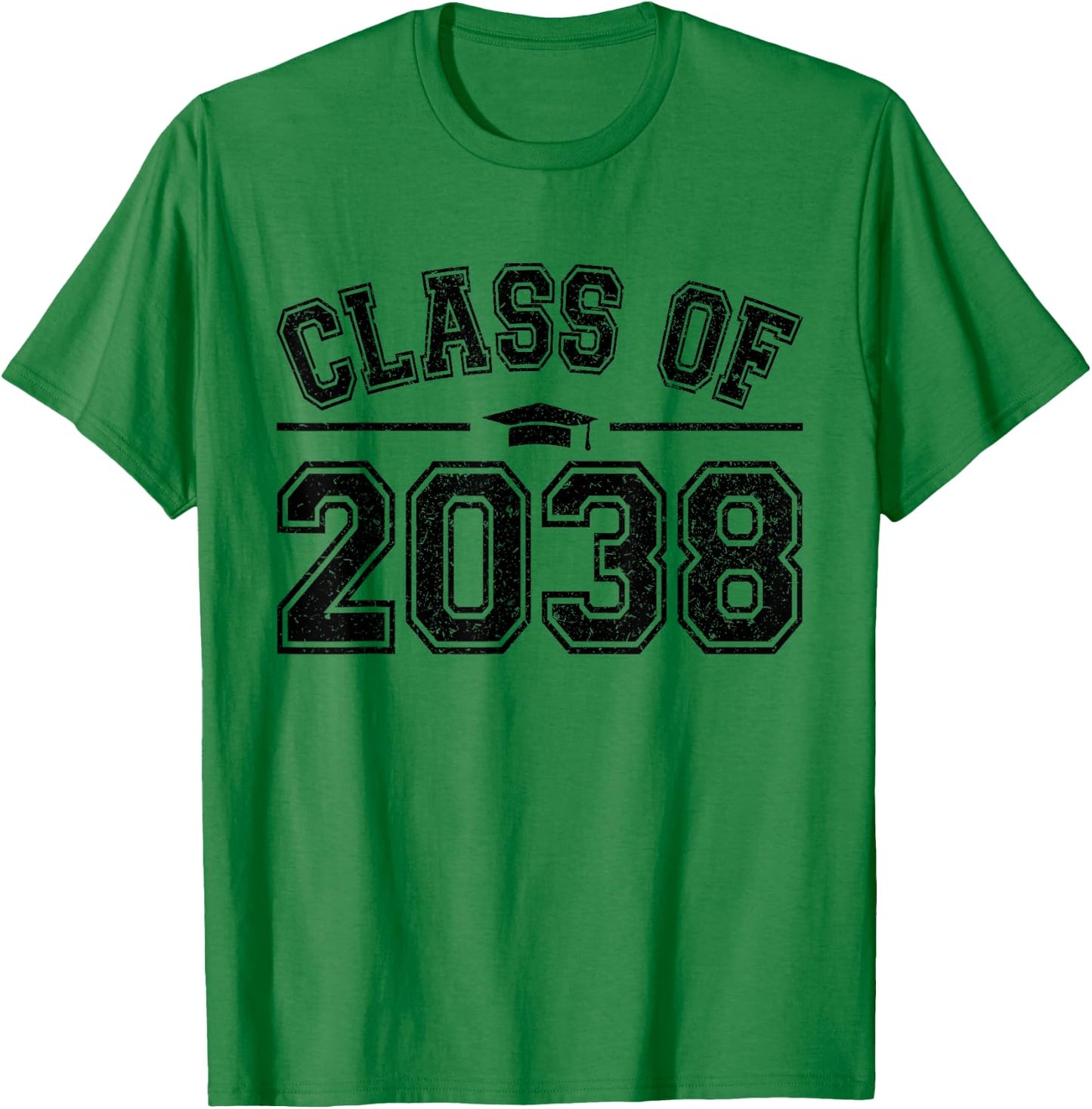 Preschool Class of 2038 Grow With Me Graduation 2038 Vintage T-Shirt - T-Shirt | Irish Green