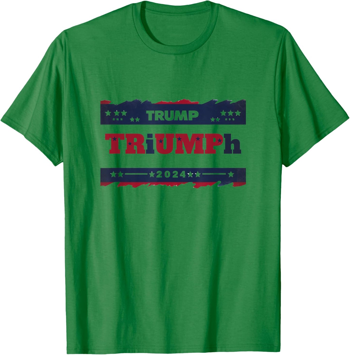 TRiUMPh 2024 Patriotic Shirt - Trump T-Shirt - T-Shirt | Irish Green