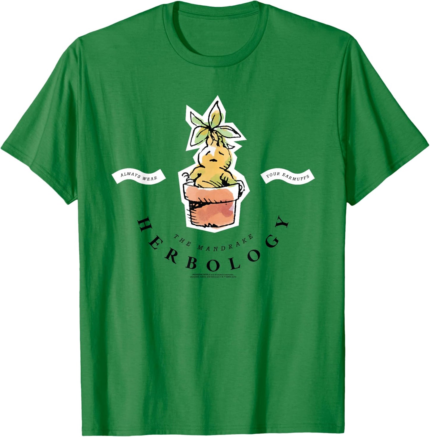 Harry Potter Herbology The Mandrake T-Shirt - T-Shirt | Irish Green