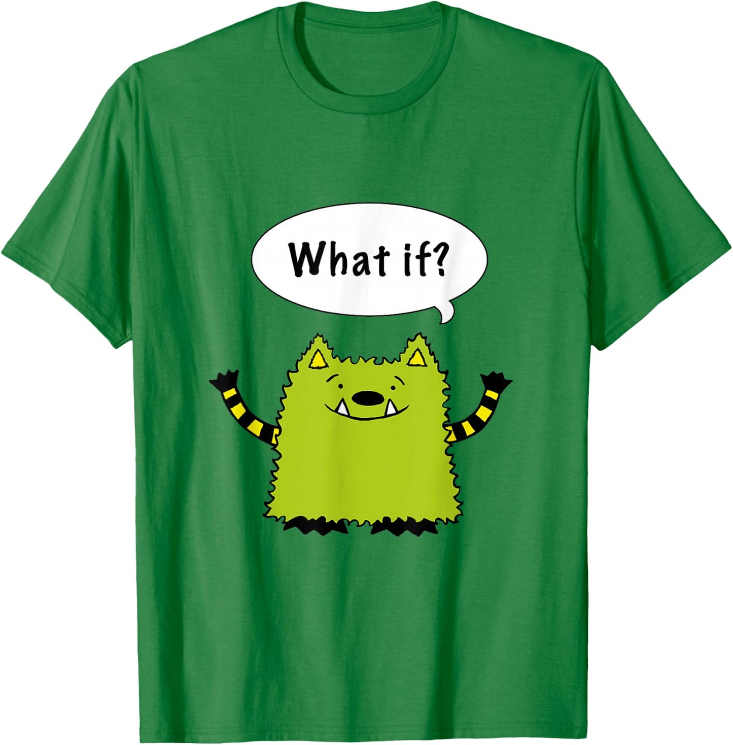 Whatif Monster 'What if?' Shirt - one-sided T-Shirt - T-Shirt | Irish Green