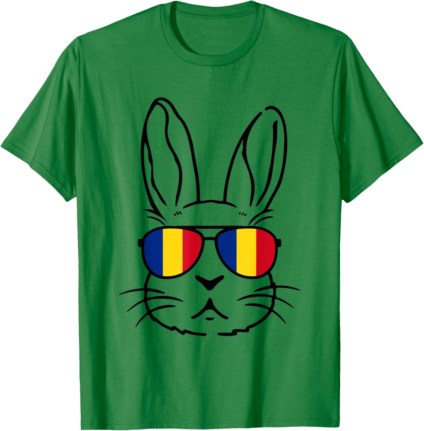 Romanian Easter Romania Flag Easter Bunny Family Matching T-Shirt - T-Shirt | Irish Green