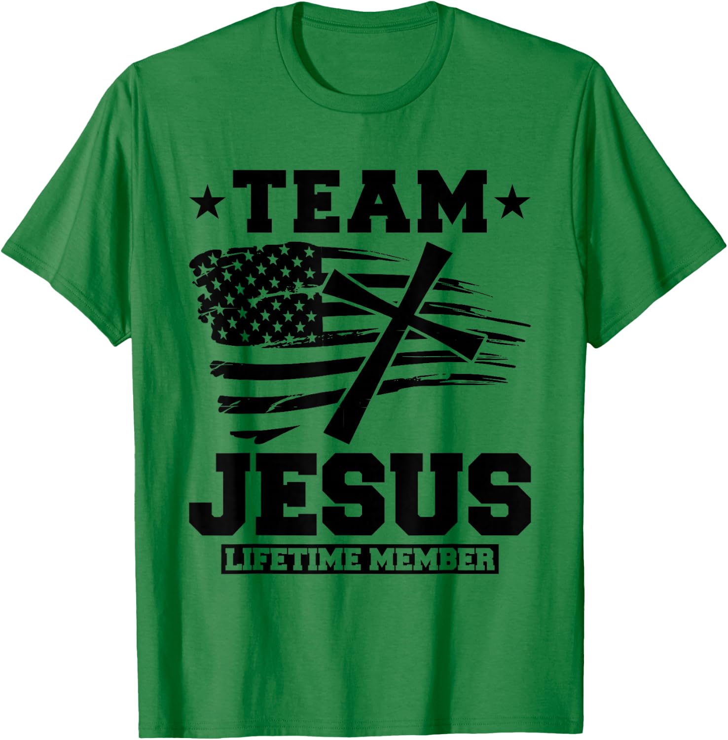 Christian - Team Jesus 03 Faith Hope Love T-Shirt - T-Shirt | Irish Green