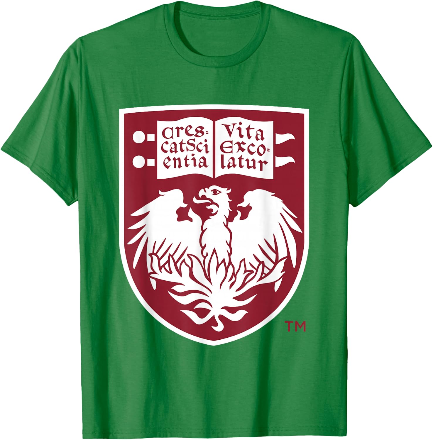 Chicago Maroons Icon Gray Officially Licensed T-Shirt - T-Shirt | Irish Green