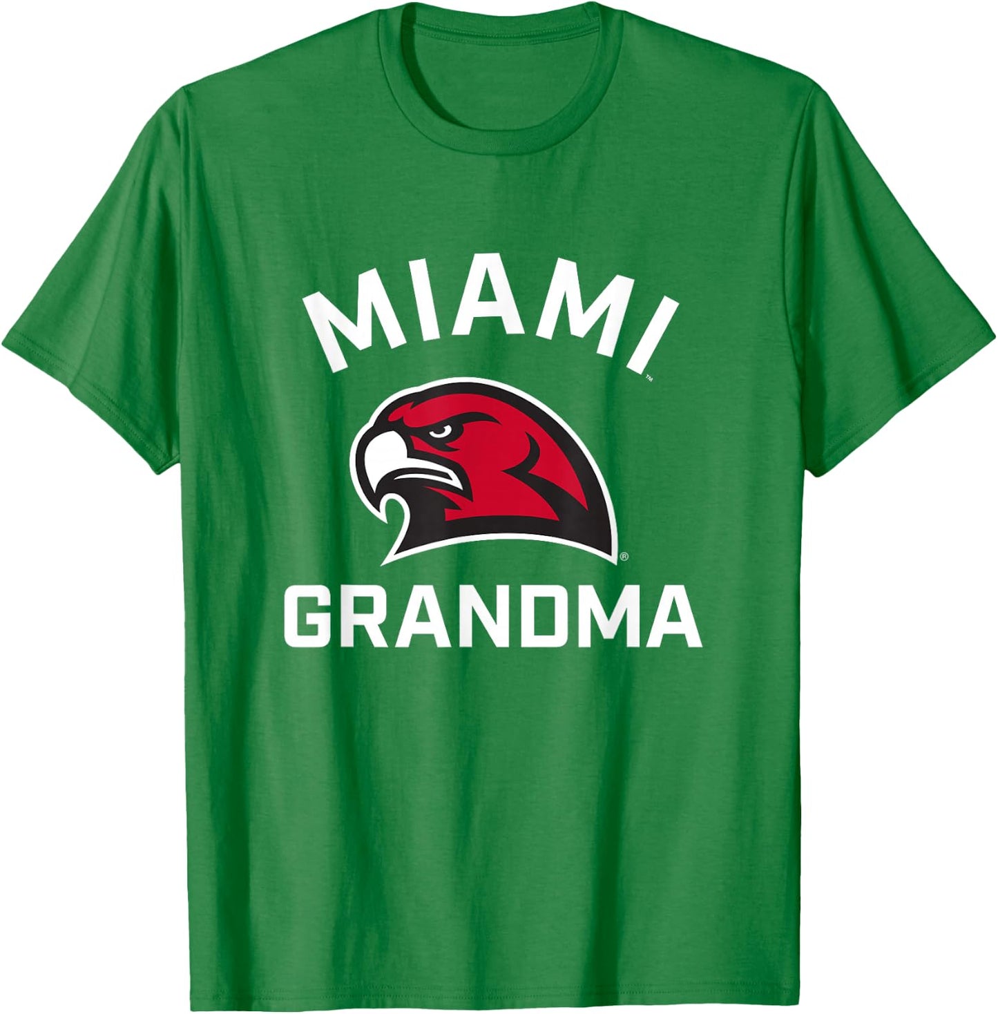 Miami University Ohio Redhawks Arched Grandma T-Shirt - T-Shirt | Irish Green