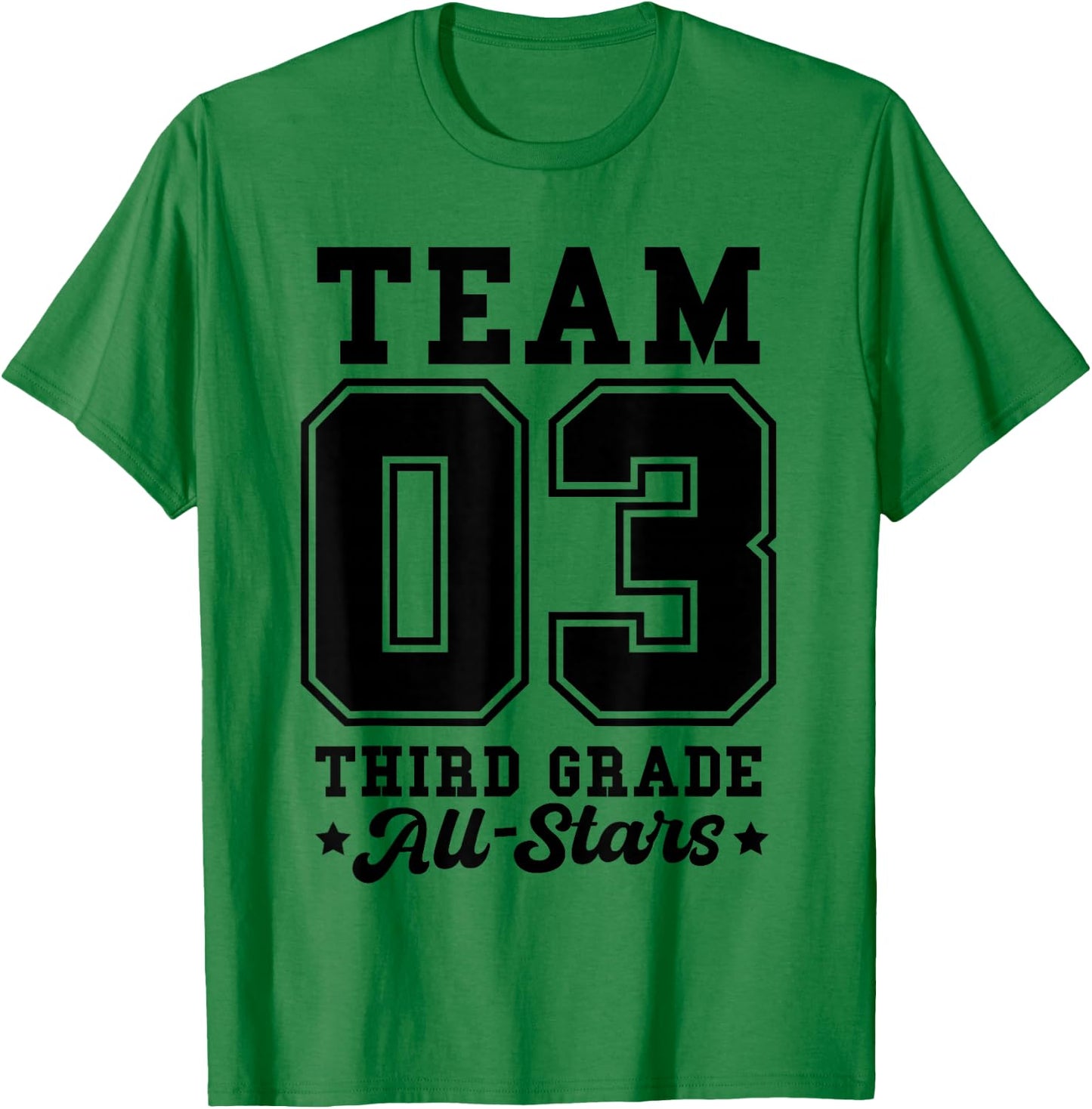 Team 3rd Grade All-Stars Back To School Sports Jersey T-Shirt - T-Shirt | Irish Green