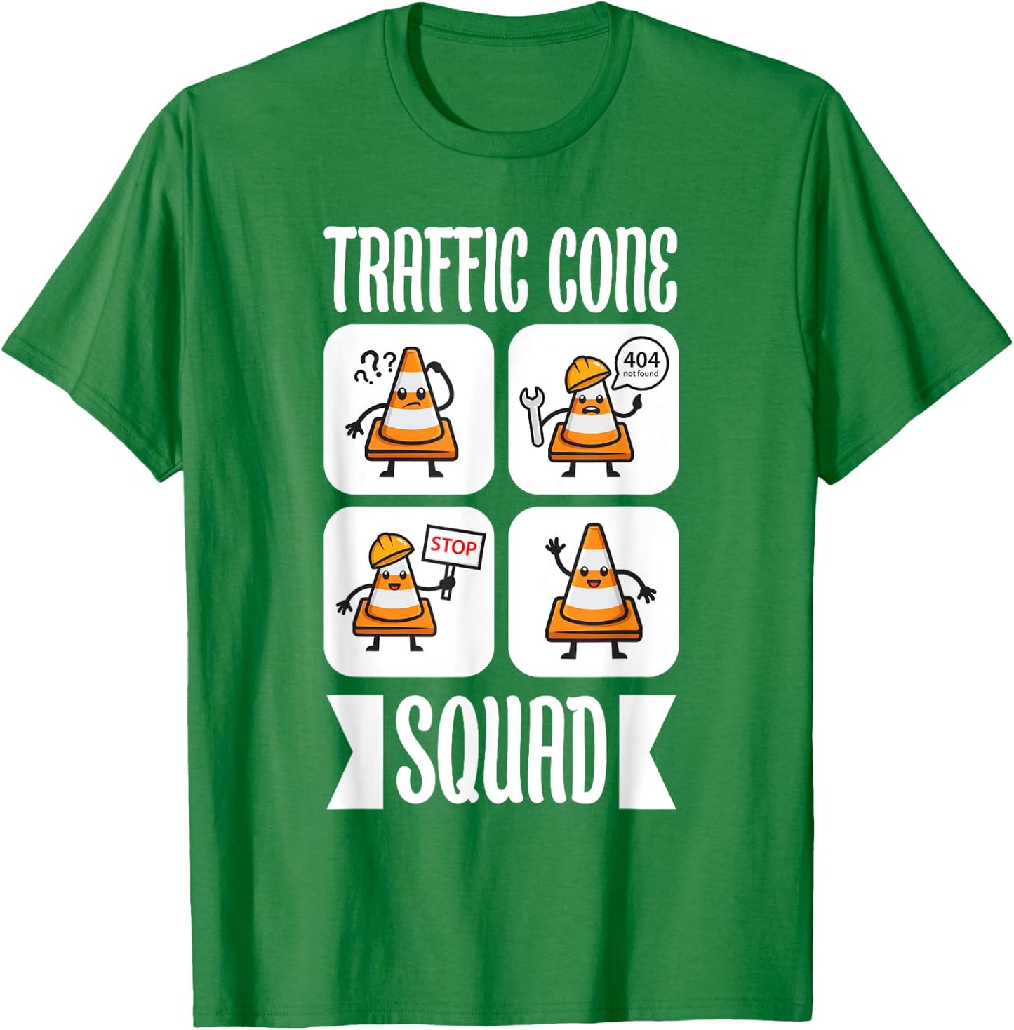 Traffic Cone Squad T-Shirt - T-Shirt | Irish Green